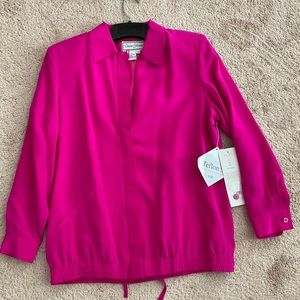 Diane Gilman Silk Bomber Jacket